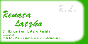 renata latzko business card