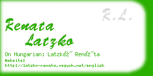 renata latzko business card